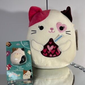 PYPER SQUISHMALLOW 9-10” for HERSHEY’S KISSES WITH A CAM LIP GLOSS